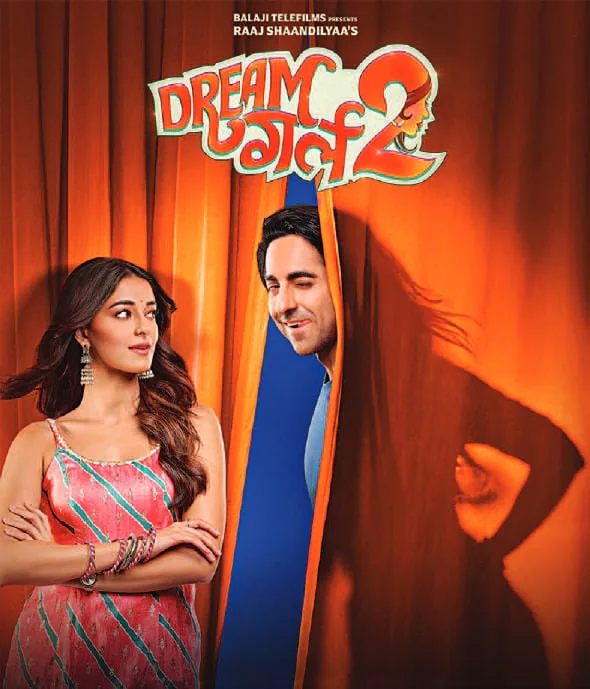 Ananya Panday on a film poster
