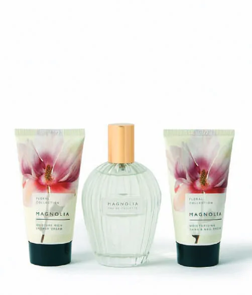 Floral skincare products