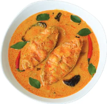A bowl of Kerala fish curry