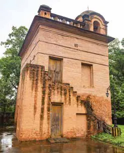 The brick ruins of an old temple