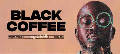 A poster for Black Coffee’s India tour