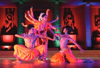 Classical dancers performing on stage