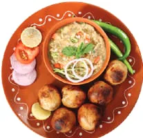 A plate of litti chokha