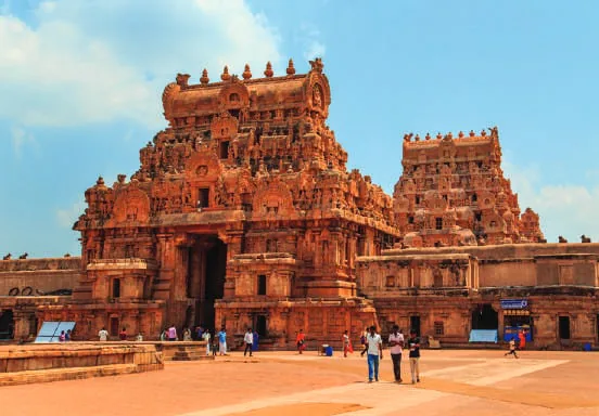 The Brihadeeswara temple with its tower