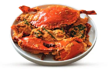 A plate of crab