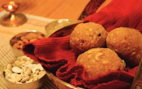 Laddus on a plate