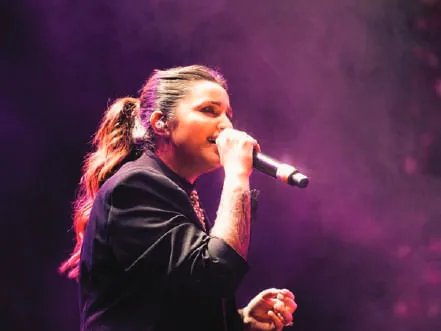 Parineeti Chopra singing on stage