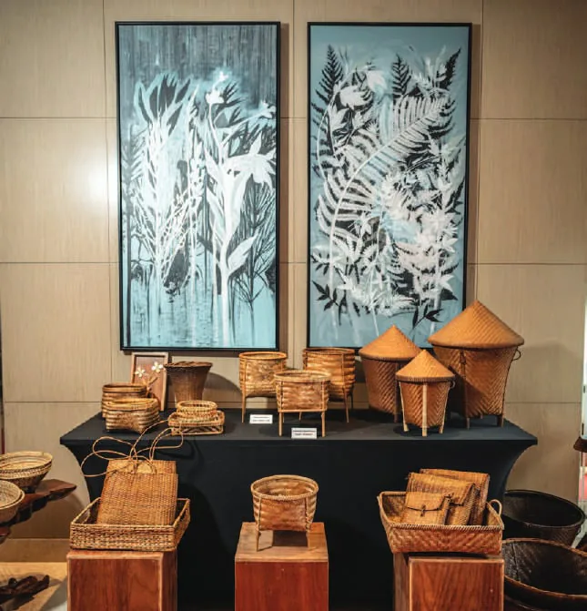 Handcrafted objects on display