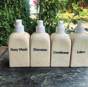 Ceramic dispensers for body wash, shampoo, conditioner and lotion