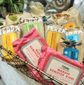 Packs of eco-friendly baby wipes