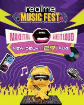 A poster for the realme Music Fest