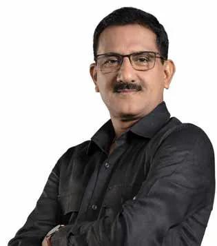 Portrait of Sunil Rane in a black shirt