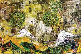 An artwork of layered natural textures